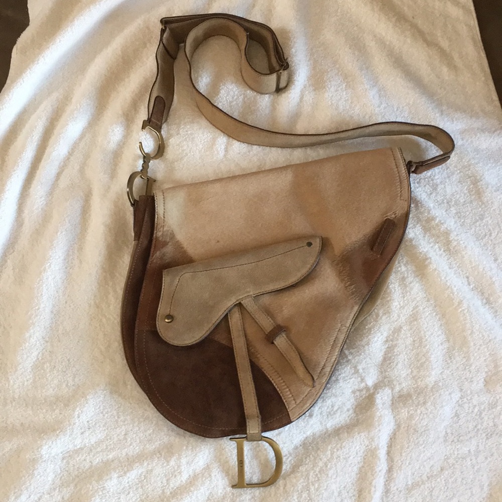 Dior Saddle bag.  Ponyhair and suede.